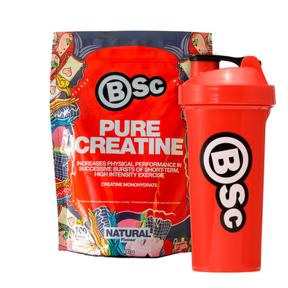 Pure Creatine 500 gram og Shaker
