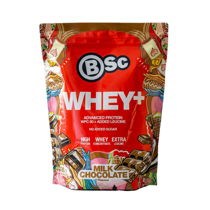 Whey + - Milk Chocolate (900G) og Shaker
