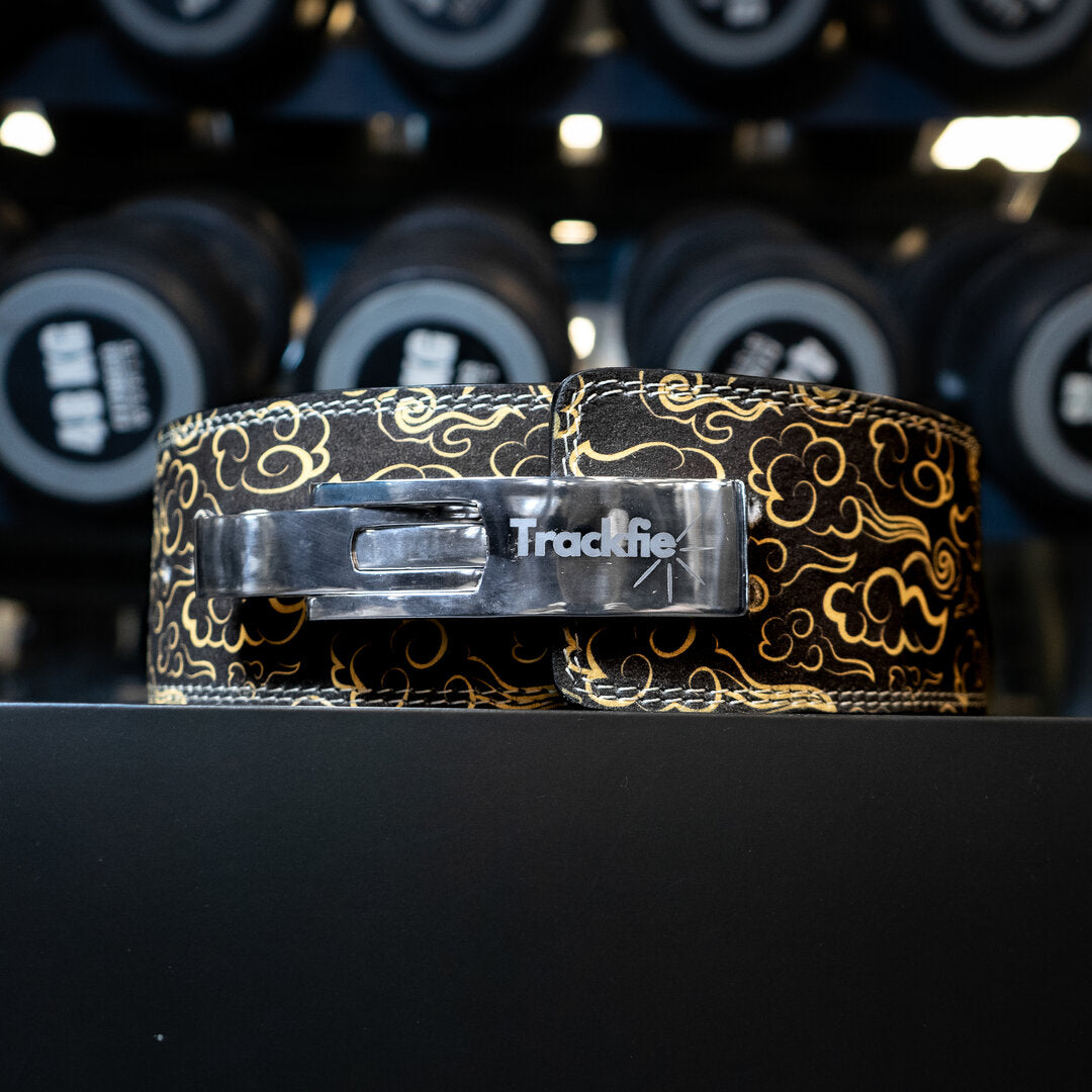 Gult Trackfie lever belt set forfra