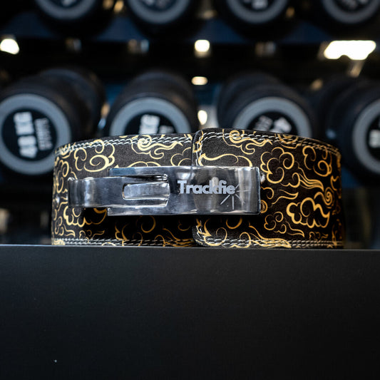 Gult Trackfie lever belt set forfra